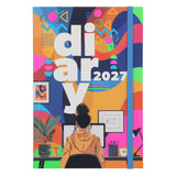 2027 A5 Diary - Daily Planner - Study Girl - Paperback
