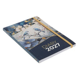 2027 A5 Diary - Daily Planner - Navy & Gold Birds - Paperback
