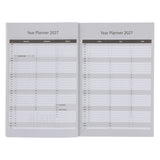 2027 A5 Diary - Daily Planner - Navy & Gold Birds - Paperback
