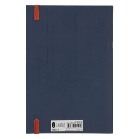 2027 A5 Diary - Daily Planner - Blue & Rust Abstract Lines - Paperback