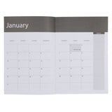 2027 A5 Diary - Daily Planner - Blue & Rust Abstract Lines - Paperback