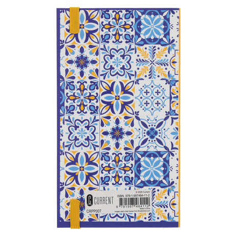 2027 Pocket Diary - Daily Planner - Blue Tiles - Paperback