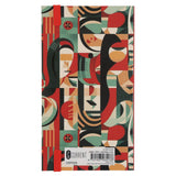 2027 Pocket Diary - Daily Planner - Red & Green Abstract - Paperback