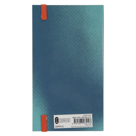 2027 Pocket Diary - Daily Planner - Teal & Orange - Paperback