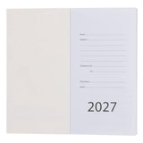2027 Pocket Diary - Daily Planner - Teal & Orange - Paperback
