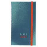 2027 Pocket Diary - Daily Planner - Teal & Orange - Paperback
