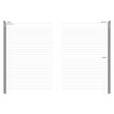 2027 A5 Business Diary - Daily Planner - Linea Black - Imitation Leather