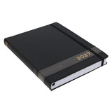 2027 A4 Business Diary - Daily Planner - Axis - Black - Imitation Leather