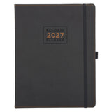2027 A4 Business Diary - Daily Planner - Axis - Grey - Imitation Leather