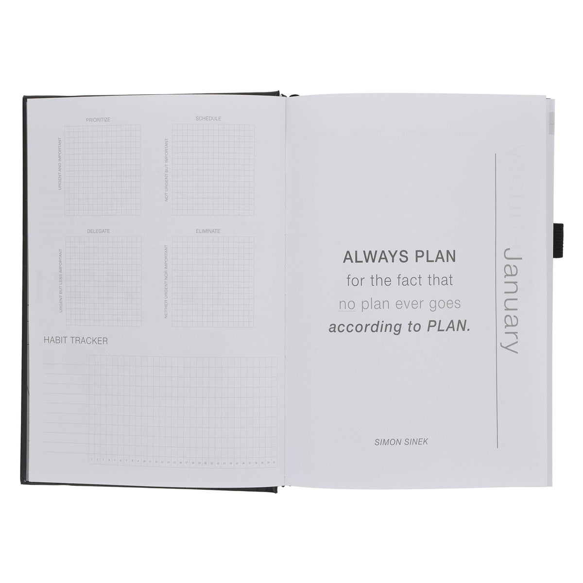 2027 A5 Business Diary - Daily Planner - Axis - Matte - Hardcover
