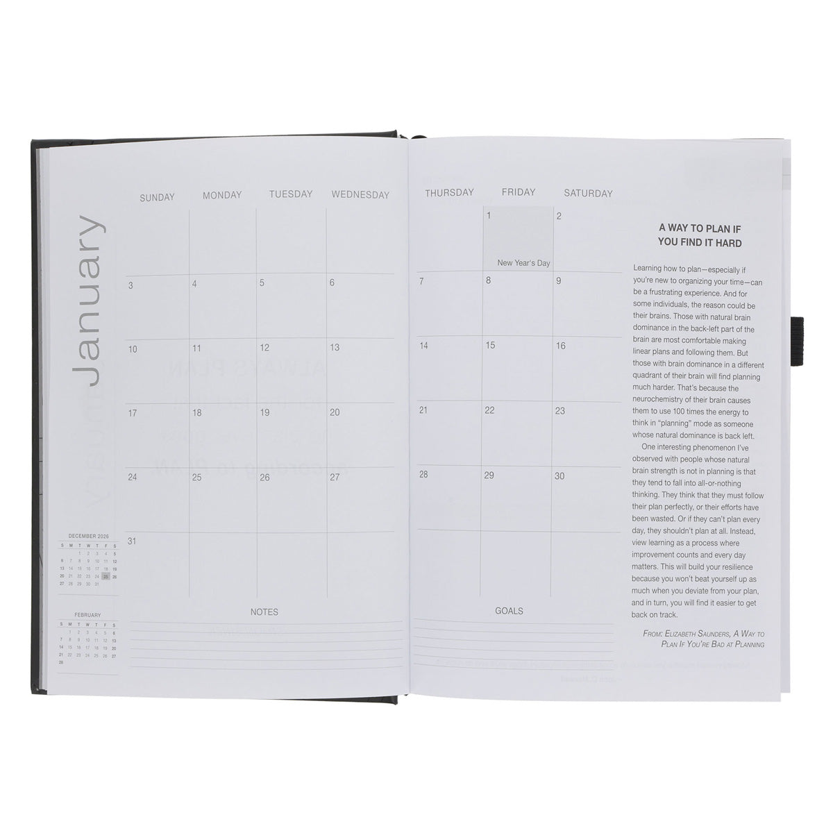 2027 A5 Business Diary - Daily Planner - Axis - Matte - Hardcover