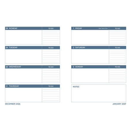 2027 Diary - Daily Planner - Plan with Purpose - Quarter-Bound - Hardcover
