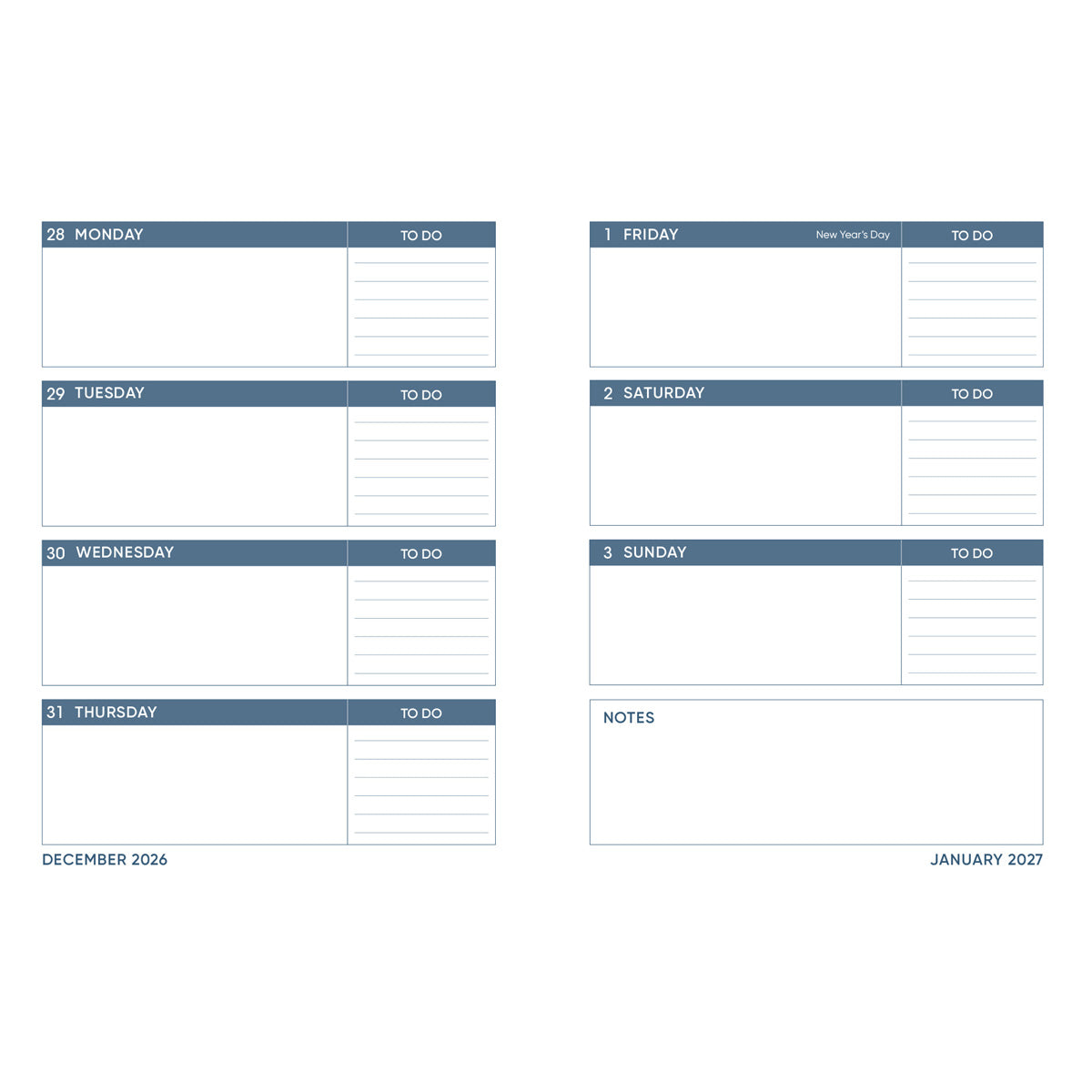 2027 Diary - Daily Planner - Soar - Quarter-Bound - Hardcover