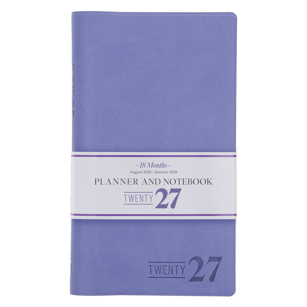 2027 Diary - 18-Month Planner and Notebook - Periwinkle - Imitation Leather