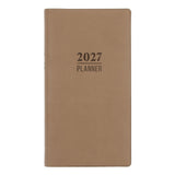 2027 Diary - 18-Month Planner and Notebook - French Beige - Imitation Leather