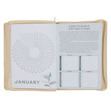 2027 Diary - Daily Planner for Women - Create Balance - Imitation Leather with Zip