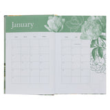 2027 Nina Smit Diary - Daily Planner for Women - Green & Yellow - Hardcover