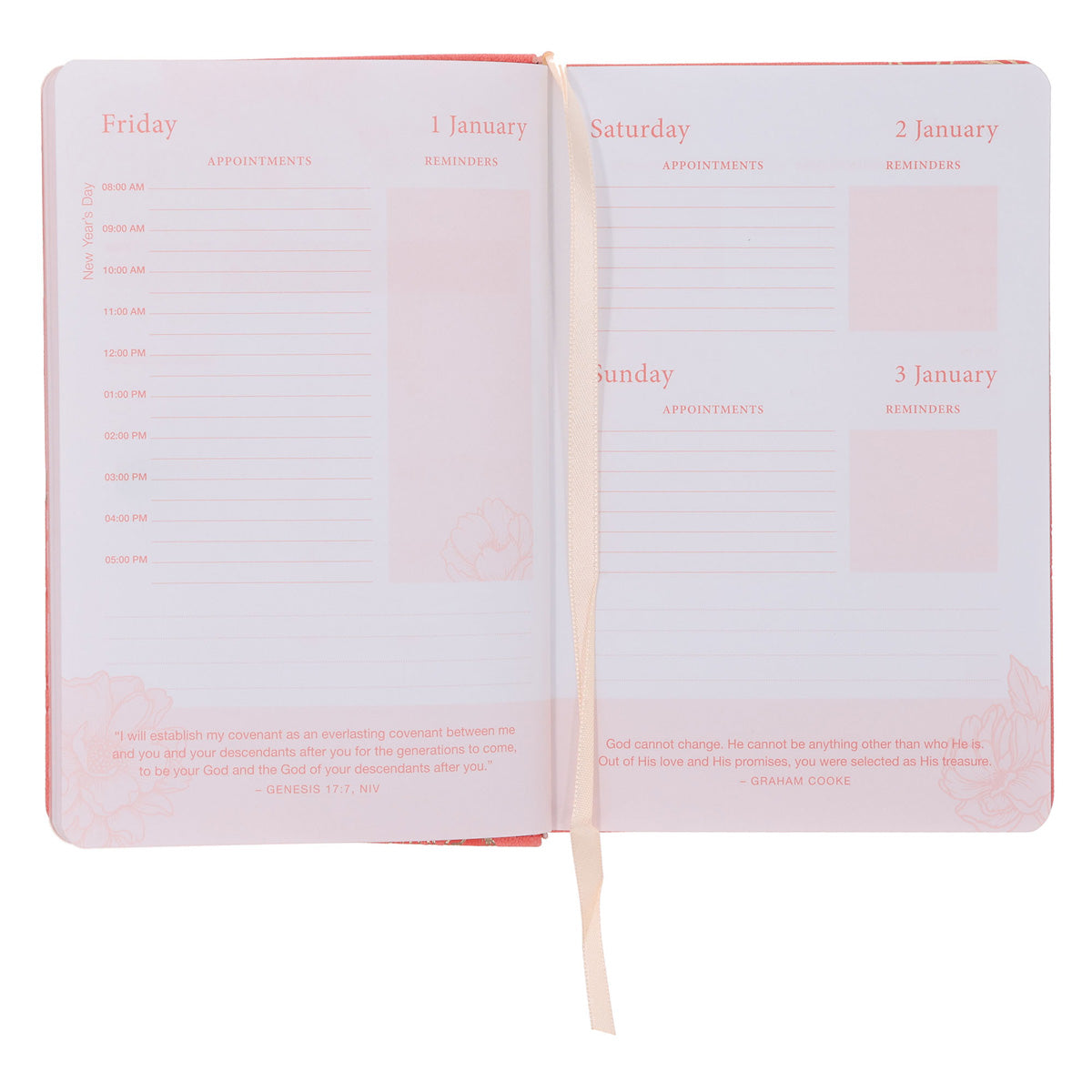 2027 Diary - General Christian Daily Planner for Women - Imitation Leather
