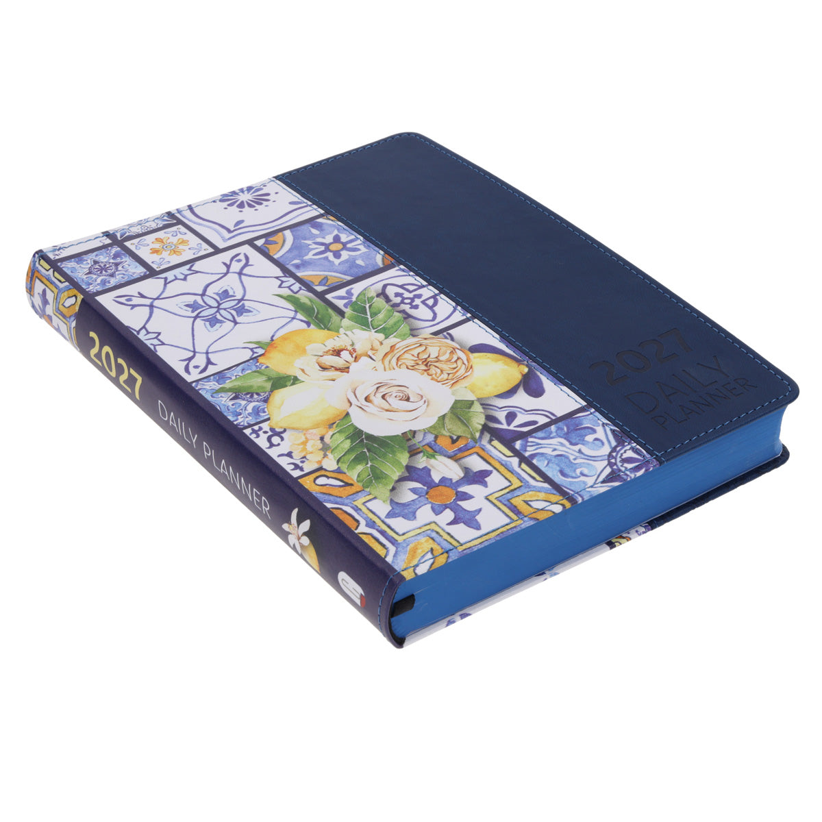2027 Diary - Daily Planner - Lifestyle for Women - Morrocan Tiles - Imitation Leather