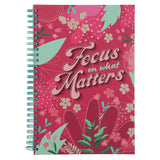2027 Diary - Daily Planner - Inspirational - Focus on What Matters - Wirebound