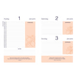 2027 Dagboek - Dagbeplanner - Leefstyl vir die Vrou - Teëls - Kunsleer