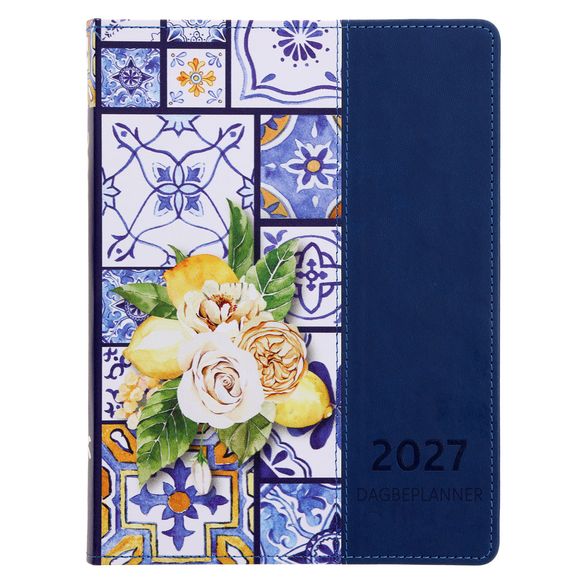 2027 Dagboek - Dagbeplanner - Leefstyl vir die Vrou - Teëls - Kunsleer