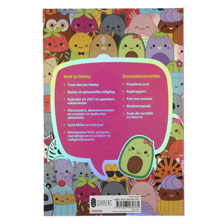 2027 Skooldagboek - Dagbeplanner vir Meisies - Sagteband