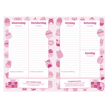 2027 Skooldagboek - Dagbeplanner vir Meisies - Sagteband