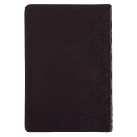 NKJV Brown Faux Leather Flexcover Bible with Grassroots Reflections