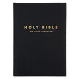 NLT Black Hardcover Bible Large Print