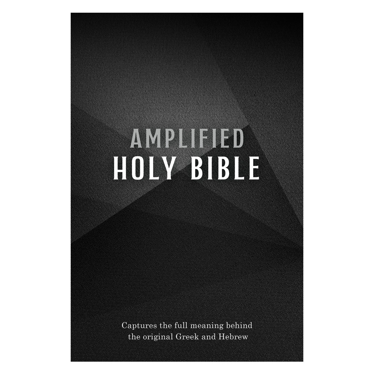 Amplified Black Paperback Economy Edition Bible