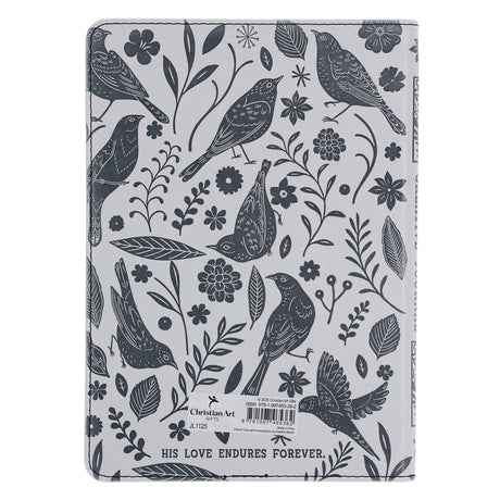Give Thanks to the Lord for He Is Good Faux Leather Creative Journal