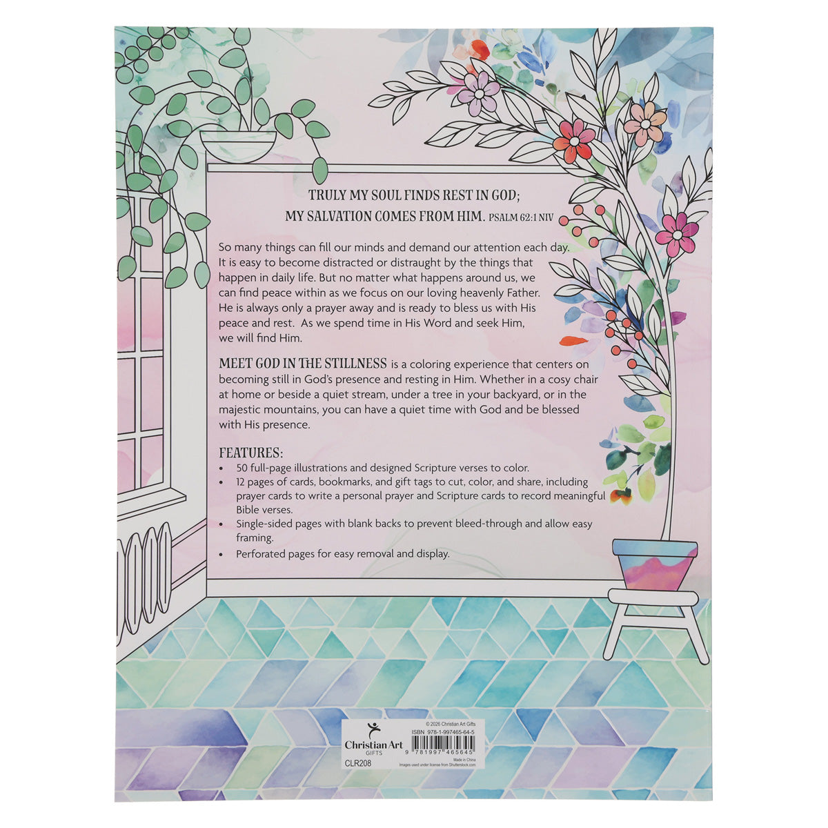 Meet God in the Stillness Coloring Book for Adults (Paperback)