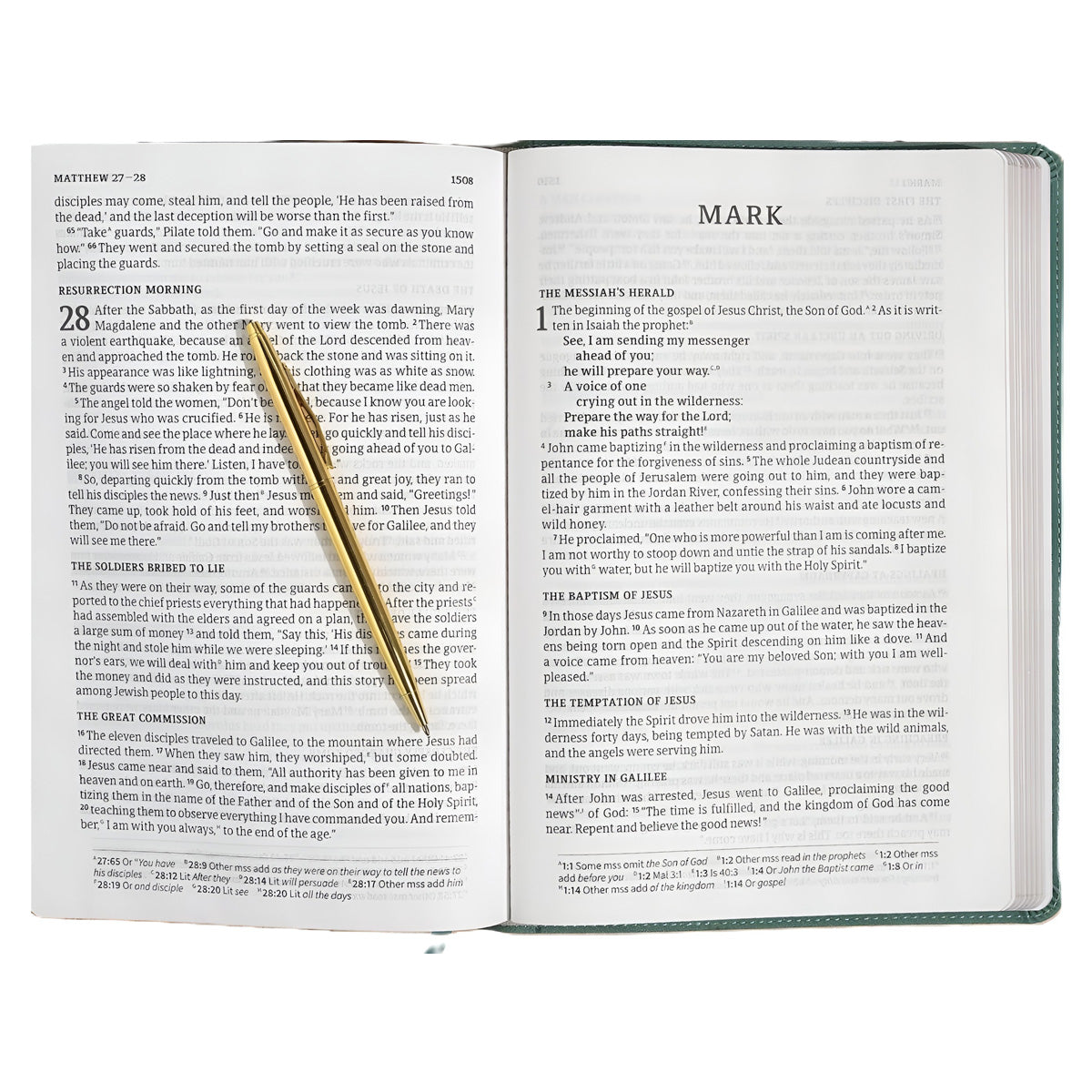 CSB Single-Column Bible, Giant Print, SuedeSoft Imitation Leather, Earthen Teal