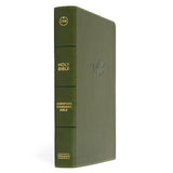 CSB Single-Column Bible, Giant Print, Imitation Leather, Olive