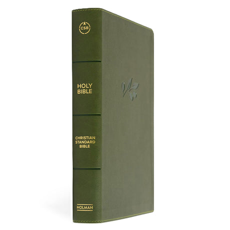 CSB Single-Column Bible, Giant Print, Imitation Leather, Olive