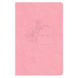 CSB Compact Bible, Value Edition, Red Letter, Imitation Leather, Soft Pink