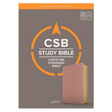 CSB Personal Size Study Bible, Digital Study Edition, Large Print, Imitation Leather, Rose Gold