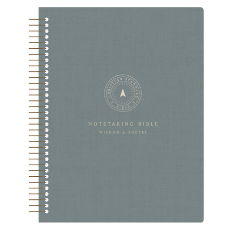 CSB Spiral-Bound Hardcover Notetaking Optimal Type Bible Wisdom and Poetry
