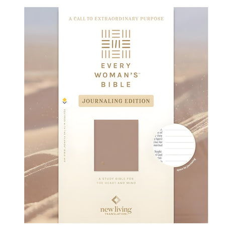 NLT Sand Hardcover Filament Enabled Every Woman's Journaling Edition Bible Red Letter