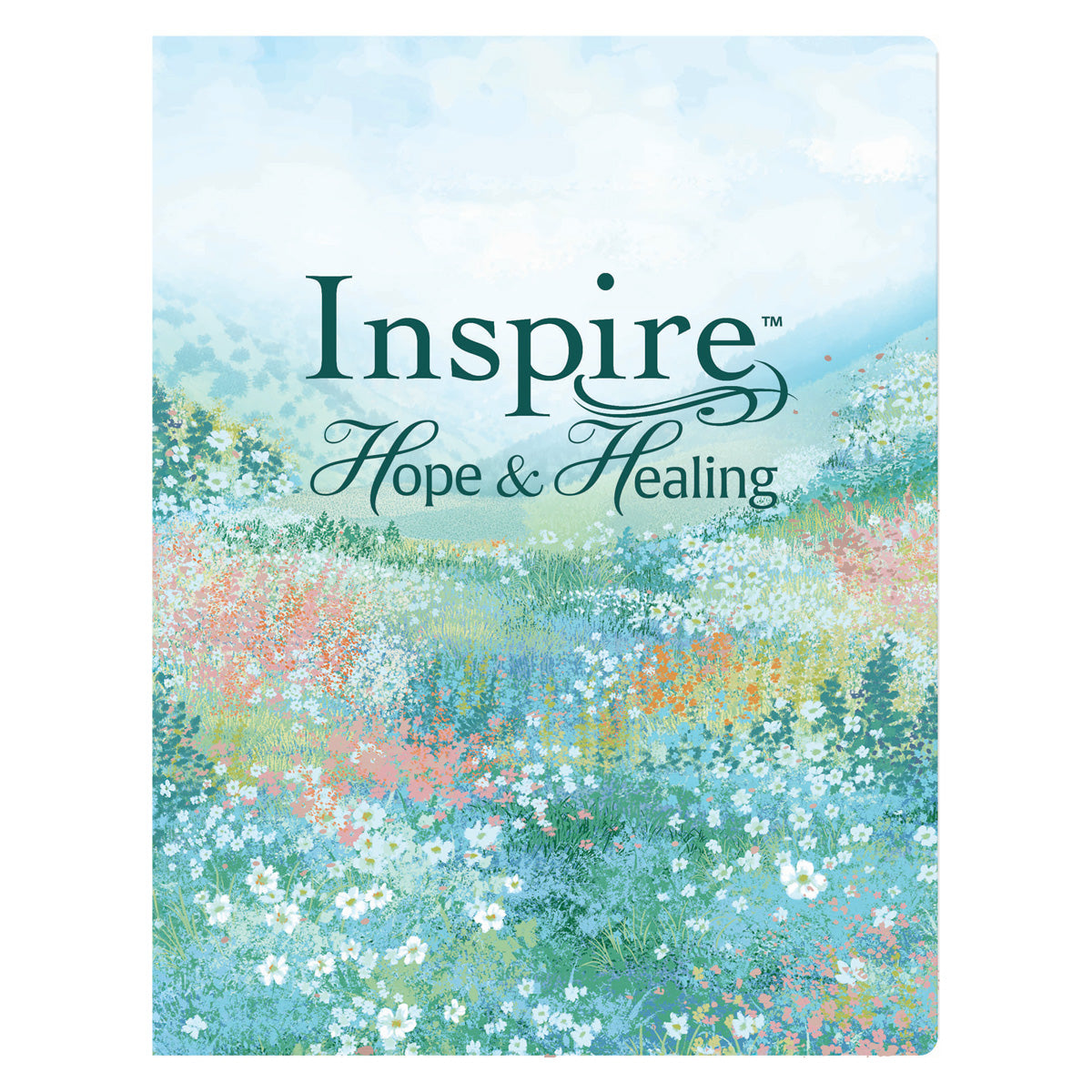 NLT Inspire Hope & Healing Filament Bible, Flexcover Faux Leather, Wildflower Meadow