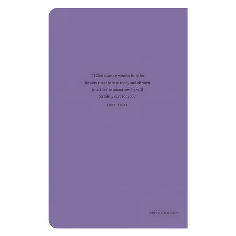 NLT Filament Premium Value Thinline Bible Large Print Imitation Leather Valley Lilies Lavender