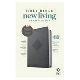 NLT Filament Premium Value Thinline Bible Large Print Imitation Leather Crossroads Gray