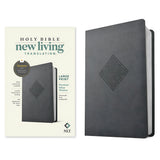 NLT Filament Premium Value Thinline Bible Large Print Imitation Leather Crossroads Gray