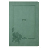 NLT Filament Premium Value Thinline Bible Large Print Imitation Leather Morning Bloom Sage Green