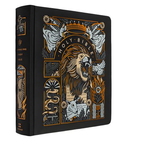 ESV the Lion and the Lamb Hardcover Single Column Journaling Bible Red Letter