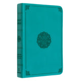 ESV Turquoise Emblem Design Imitation Leather Value Compact Bible