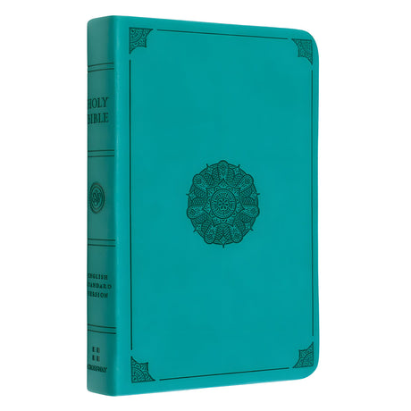 ESV Turquoise Emblem Design Imitation Leather Value Compact Bible