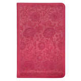 ESV Raspberry Floral Design Imitation Leather Value Compact Bible