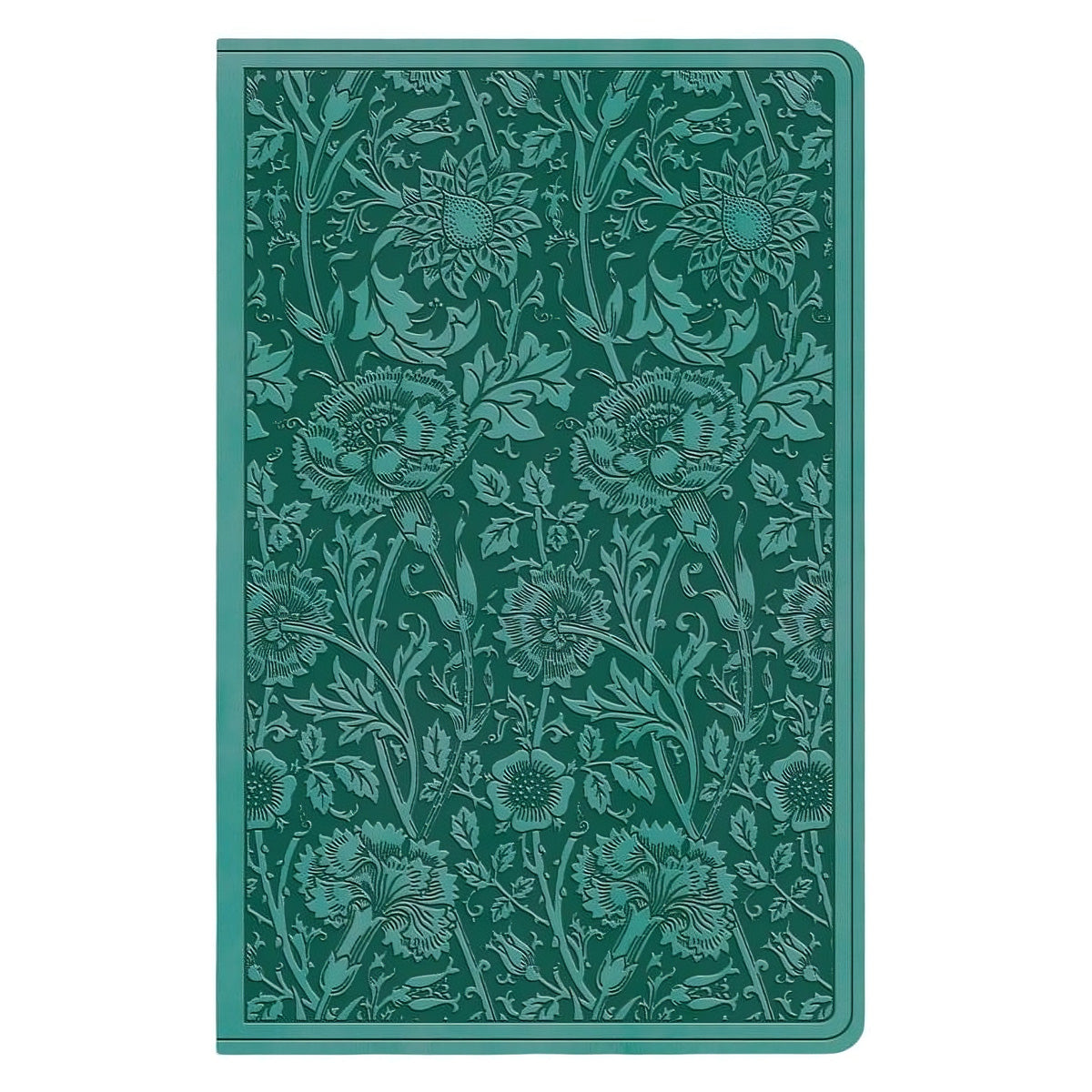 ESV TruTone Teal Floral Design Imitation Leather Premium Gift Bible